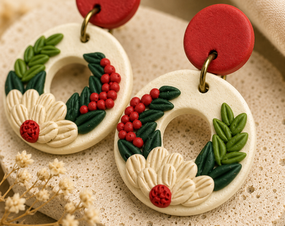 Resin Plating Resin Dangling Earrings