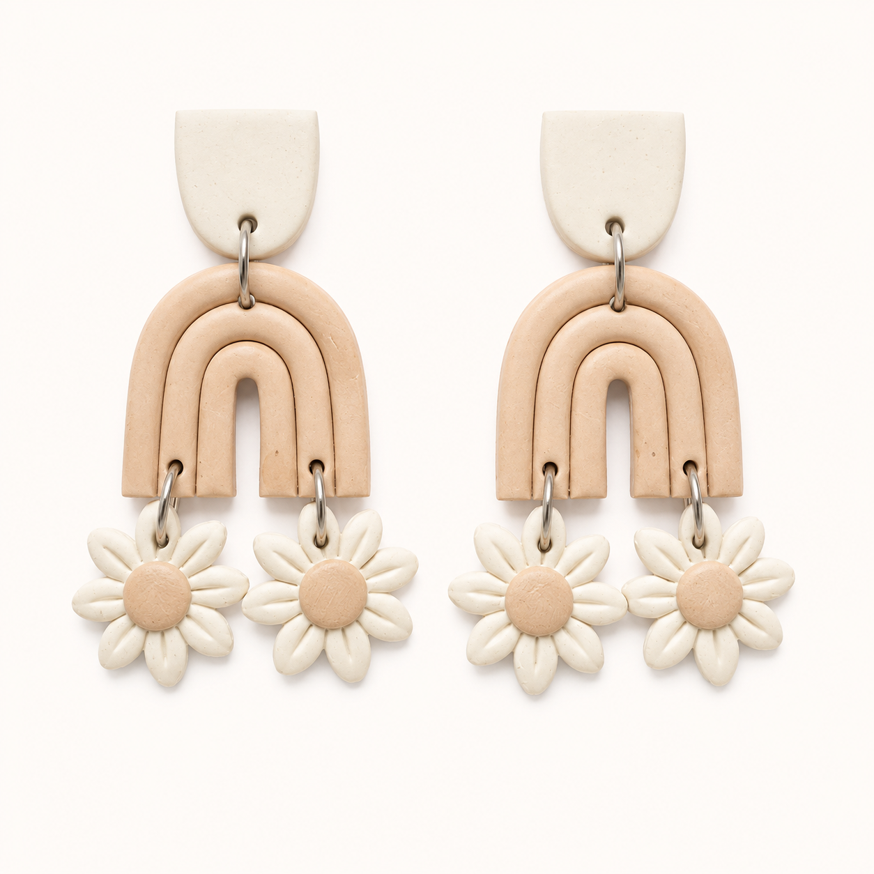 Resin Plating Resin Dangling Earrings