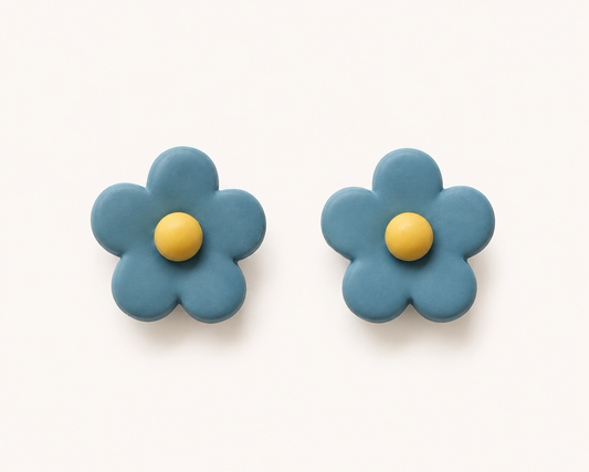 Flower Design Resin Plating Resin Studs