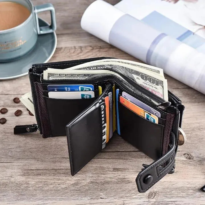 Men's Leather Wallet Multicolor Card Holder