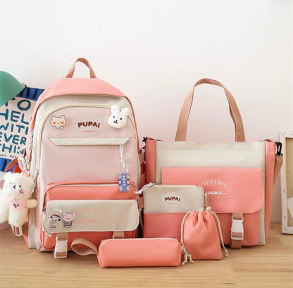 5 Pcs Nylon Backpack