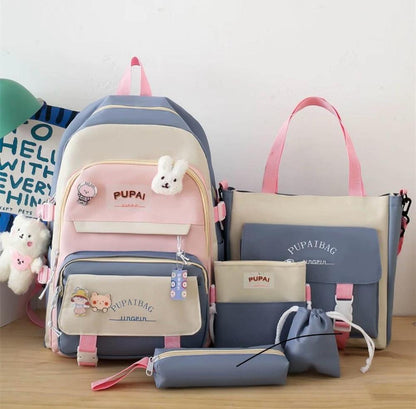 5 Pcs Nylon Backpack