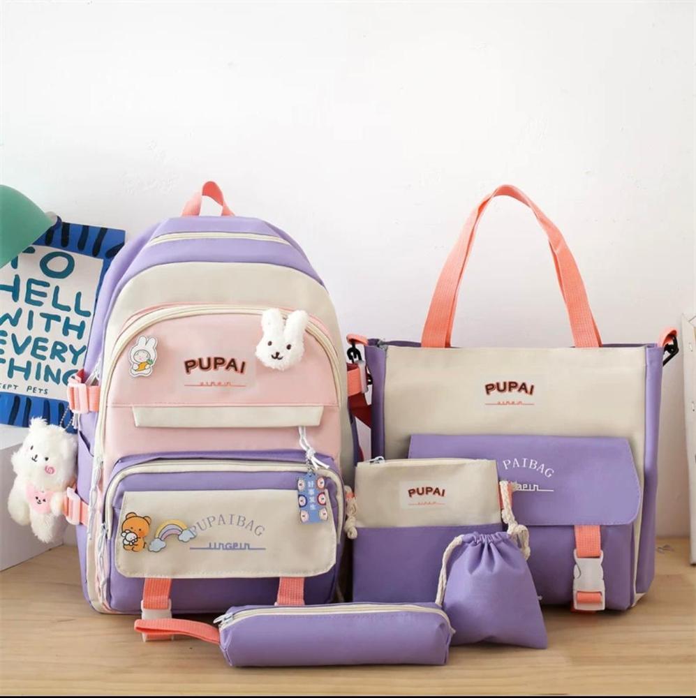 5 Pcs Nylon Backpack