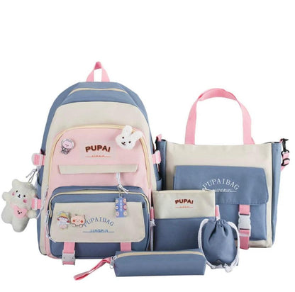 5 Pcs Nylon Backpack