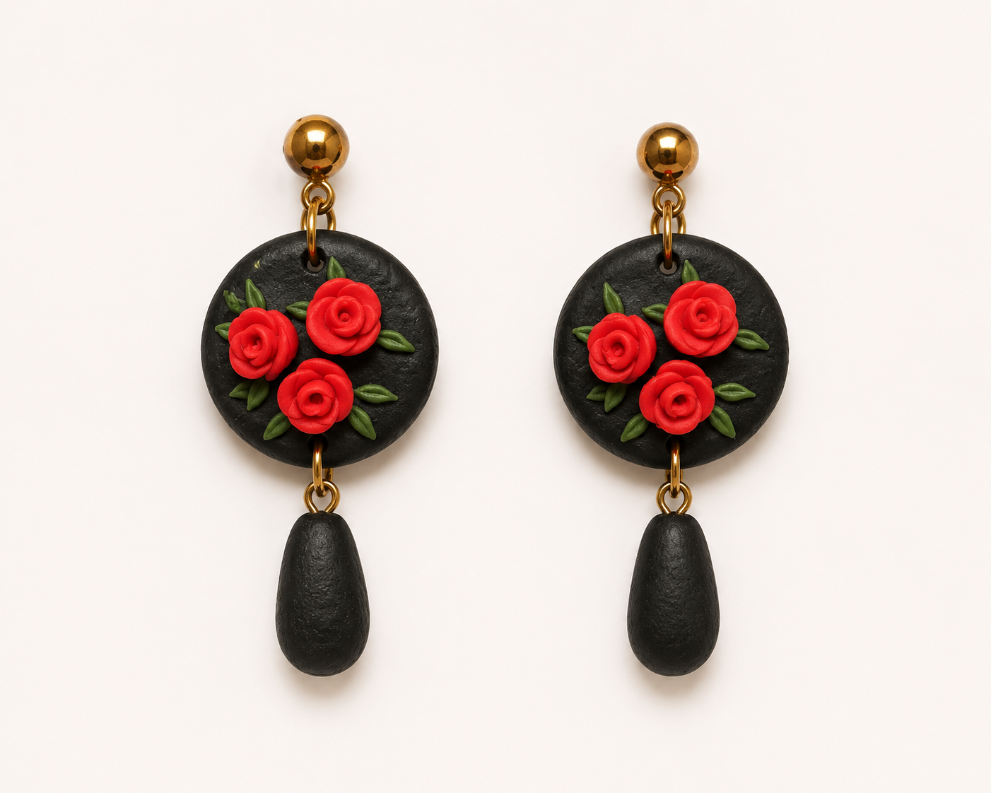 Resin Plating Resin Dangling Earrings