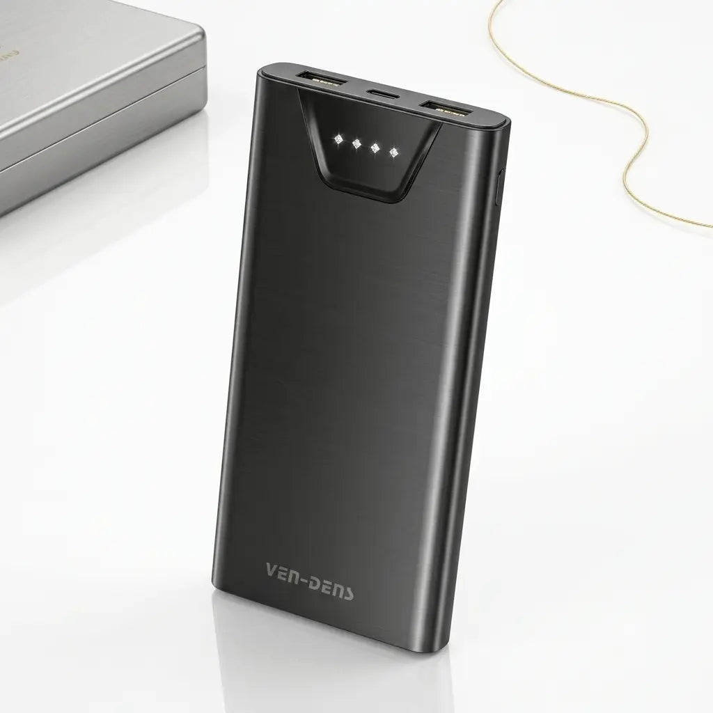VEN-DENS 10000mAh Portable Power Bank (VD-PB041) with Charging Cable