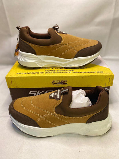Men's EVA Fancy Skechers -Black & Mustard