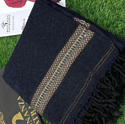 1 Pc Men's Velvet Plain Shawl