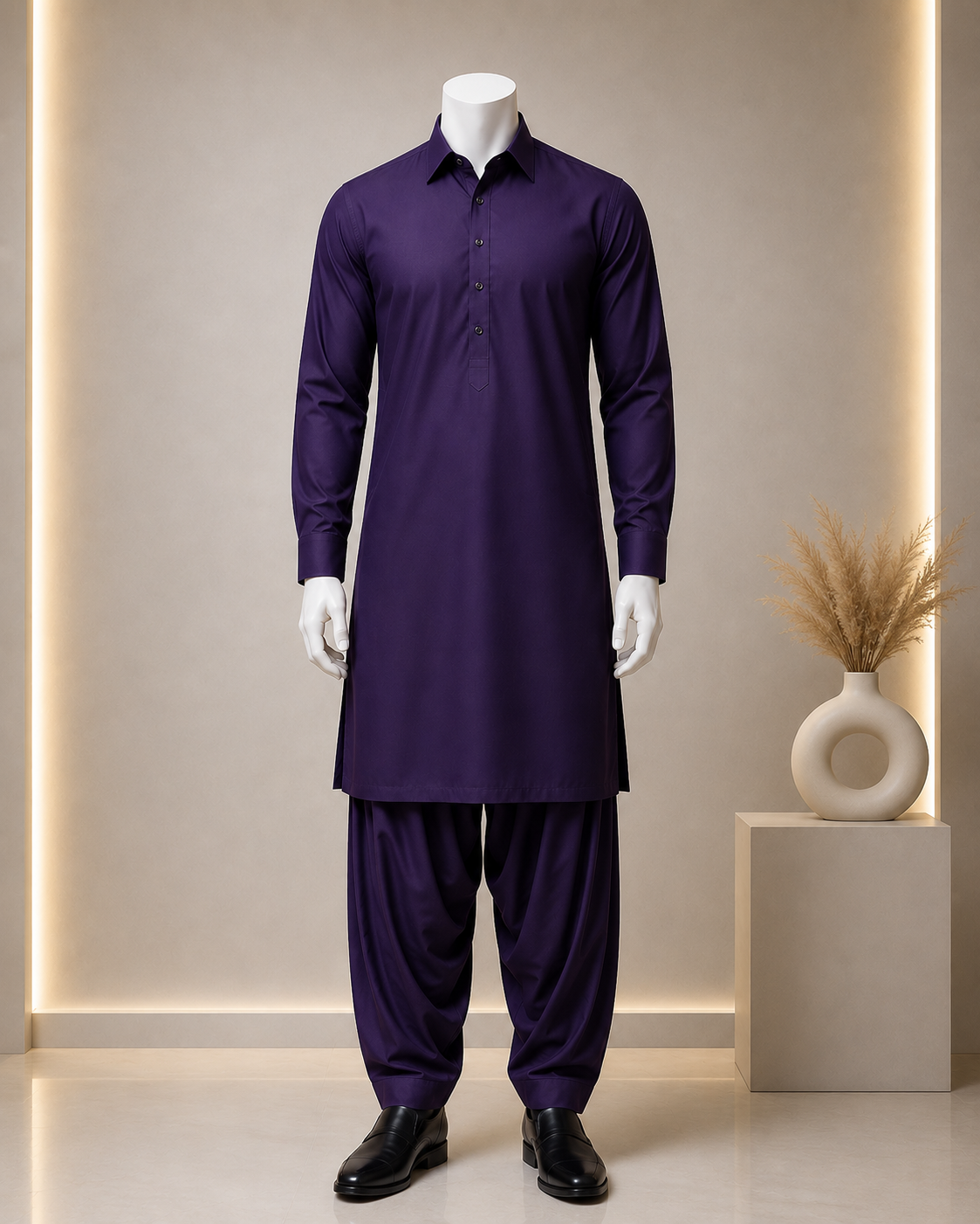 Boski Plain Purple Suit for Men