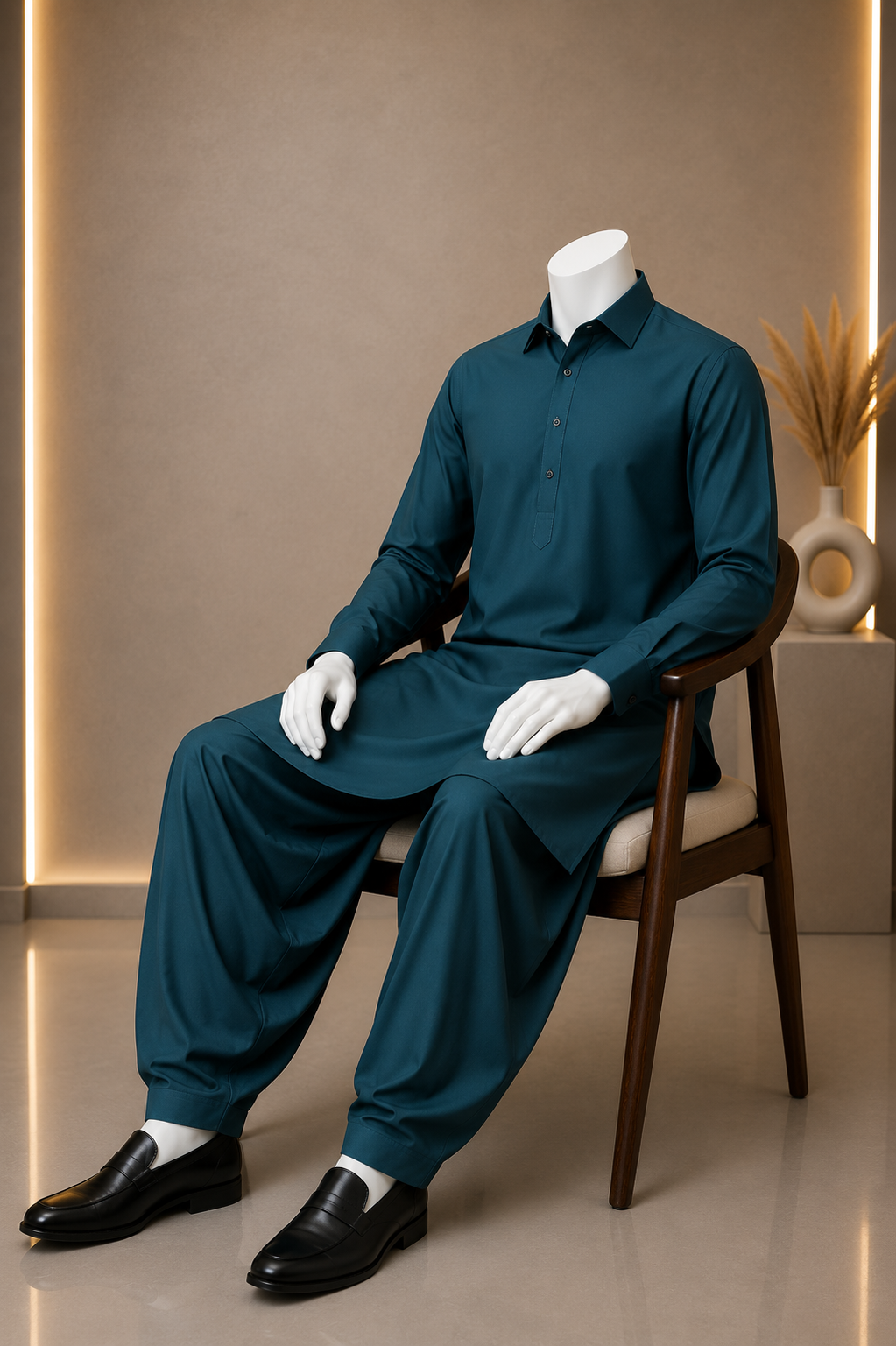 Premium Wash & Wear Suit for Men - Plain Design, Durable, No Ironing