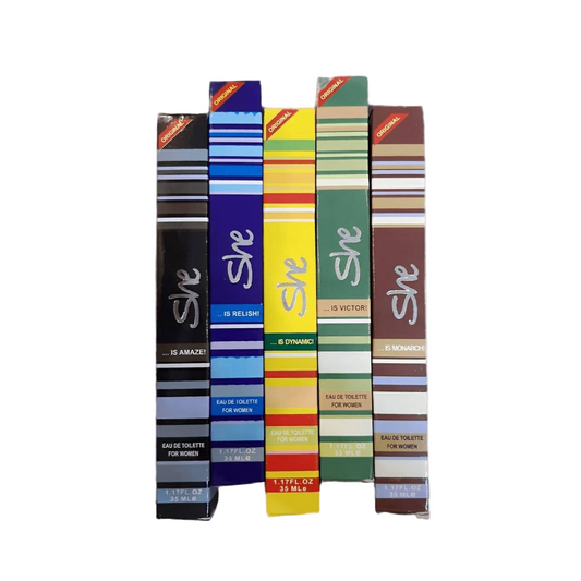 Long Lasting Women Pocket Perfume, Pack Of 5