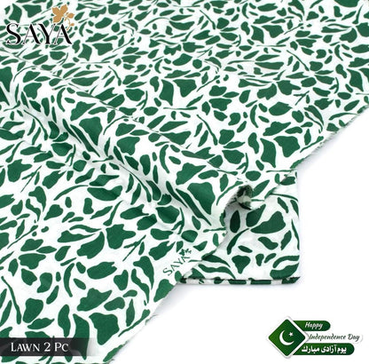 2 Pcs Women's Unstitched Printed Suit