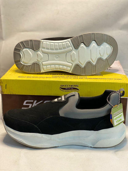 Men's EVA Fancy Skechers -Black & Mustard