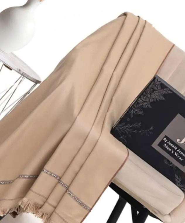 1 Pc Men's Wool Plain Shawl