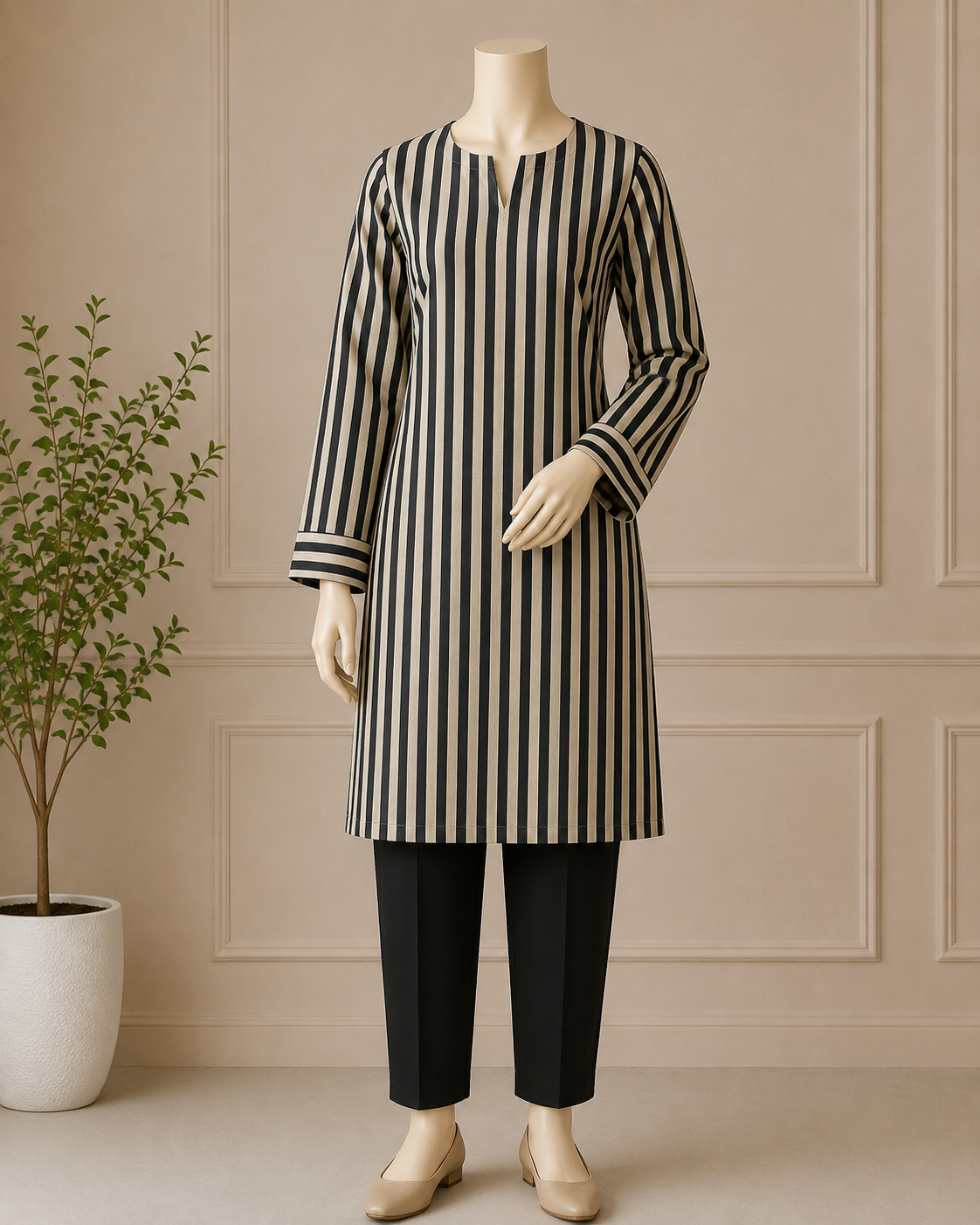 2 Pcs Women's Unstitched Digital Print Suit